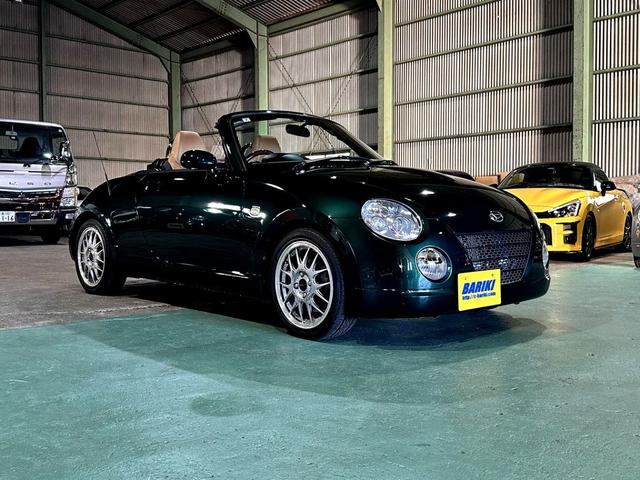 コペン タンレザーエディション　４ＡＴ　ＥＴＣ　社外１５インチアルミ　社外ＬＥＤヘッドライト＆ＬＥＤフォグライト　社外前後ストラットタワーバー　純正タンカラー内装　シートヒーター　純正ウッド内装　専門店整備済み　室内展示車両（40枚目）