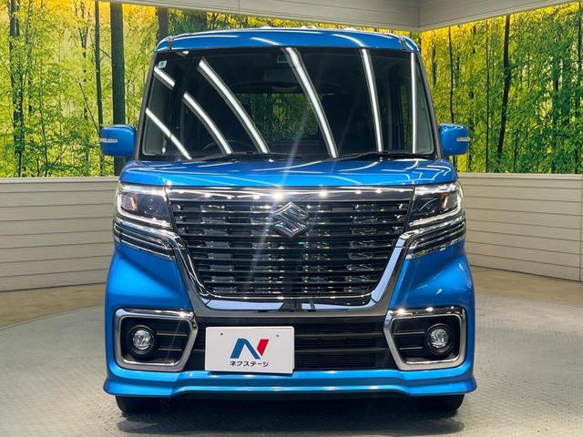 スペーシアカスタム ハイブリッドGS 電動スライドドア SDナビ 衝突被害軽減システム 禁煙車 シートヒーター コーナーセンサー スマートキー LEDヘッド オートハイビーム 車線逸脱警報 オートライト オートエアコン(14枚目)