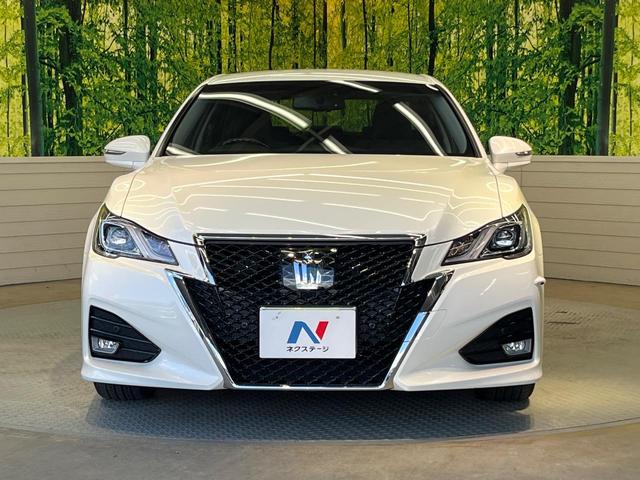 クラウンハイブリッド アスリートS 純正ナビ バックカメラ プリクラッシュセーフティ レーダークルーズ 禁煙車 シートヒーター コーナーセンサー スマートキー LEDヘッド ETC 車線逸脱警報 オートライト デュアルオートエアコン(14枚目)