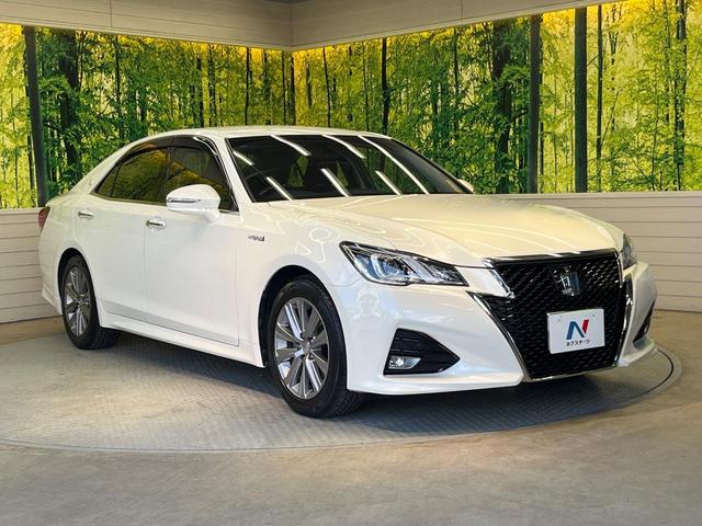 クラウンハイブリッド アスリートS 純正ナビ バックカメラ プリクラッシュセーフティ レーダークルーズ 禁煙車 シートヒーター コーナーセンサー スマートキー LEDヘッド ETC 車線逸脱警報 オートライト デュアルオートエアコン(16枚目)