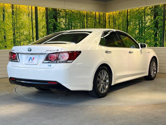 クラウンハイブリッド アスリートS 純正ナビ バックカメラ プリクラッシュセーフティ レーダークルーズ 禁煙車 シートヒーター コーナーセンサー スマートキー LEDヘッド ETC 車線逸脱警報 オートライト デュアルオートエアコン(17枚目)