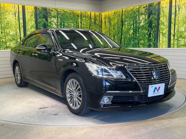 クラウンハイブリッド ロイヤルサルーン バックカメラ 衝突被害軽減システム レーダークルーズ 禁煙車 コーナーセンサー スマートキー HIDヘッド ビルトインETC 車線逸脱警報 オートライト デュアルエアコン 純正17インチアルミ(16枚目)