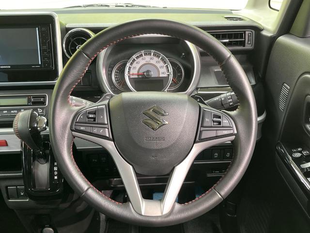 スペーシアカスタム ハイブリッドXSターボ SDナビ 両側電動ドア バックカメラ 衝突被害軽減システム 禁煙車 ハーフレザーシート シートヒーター コーナーセンサー スマートキー LEDヘッド ETC クルコン オートハイビーム 車線逸脱警報(11枚目)