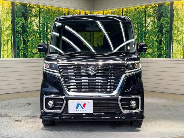 スペーシアカスタム ハイブリッドXSターボ SDナビ 両側電動ドア バックカメラ 衝突被害軽減システム 禁煙車 ハーフレザーシート シートヒーター コーナーセンサー スマートキー LEDヘッド ETC クルコン オートハイビーム 車線逸脱警報(14枚目)