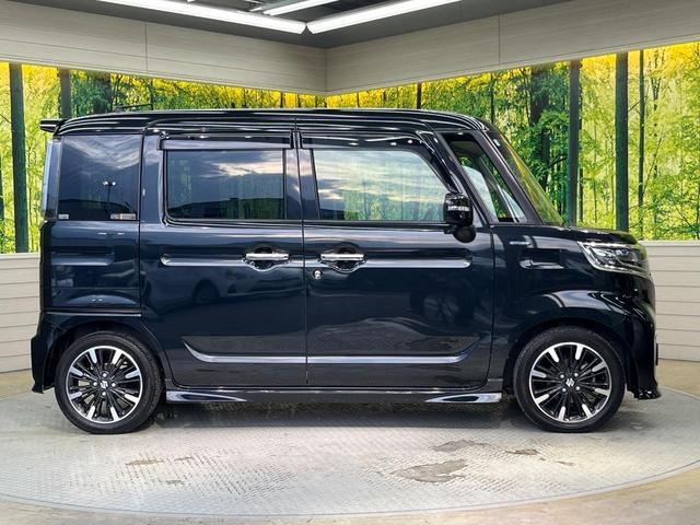 スペーシアカスタム ハイブリッドXSターボ SDナビ 両側電動ドア バックカメラ 衝突被害軽減システム 禁煙車 ハーフレザーシート シートヒーター コーナーセンサー スマートキー LEDヘッド ETC クルコン オートハイビーム 車線逸脱警報(26枚目)