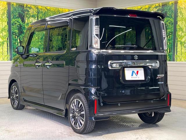 スペーシアカスタム ハイブリッドXSターボ SDナビ 両側電動ドア バックカメラ 衝突被害軽減システム 禁煙車 ハーフレザーシート シートヒーター コーナーセンサー スマートキー LEDヘッド ETC クルコン オートハイビーム 車線逸脱警報(27枚目)