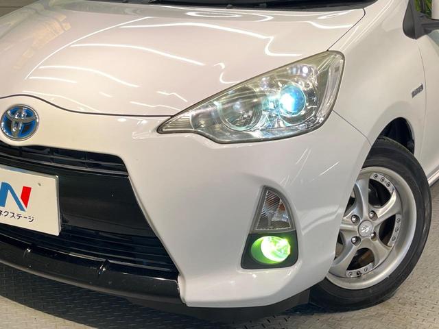 アクア S SDナビ 禁煙車 シートヒーター スマートキー HIDヘッド ETC 15インチAW CD再生 HIDフォグ(12枚目)
