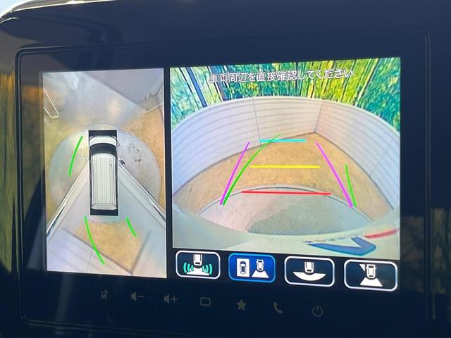 スペーシアカスタム ハイブリッドXSターボ 9型ナビ 両側電動ドア 全周囲カメラ 衝突被害軽減システム レーダークルーズ 禁煙車 ハーフレザーシート コーナーセンサー スマートキー LEDヘッド ビルトインETC オートハイビーム 車線逸脱警報(4枚目)
