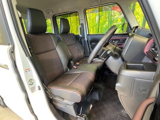 スペーシアカスタム ハイブリッドXSターボ 9型ナビ 両側電動ドア 全周囲カメラ 衝突被害軽減システム レーダークルーズ 禁煙車 ハーフレザーシート コーナーセンサー スマートキー LEDヘッド ビルトインETC オートハイビーム 車線逸脱警報(8枚目)