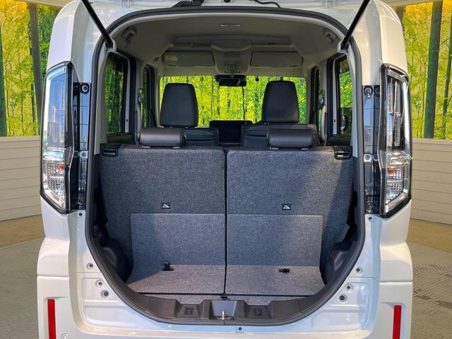 スペーシアカスタム ハイブリッドXSターボ 9型ナビ 両側電動ドア 全周囲カメラ 衝突被害軽減システム レーダークルーズ 禁煙車 ハーフレザーシート コーナーセンサー スマートキー LEDヘッド ビルトインETC オートハイビーム 車線逸脱警報(65枚目)