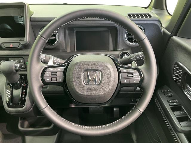 Ｎ－ＢＯＸカスタム ターボコーディネートスタイル　届出済未使用車　両側電動ドア　衝突被害軽減システム　ハーフレザーシート　コーナーセンサー　スマートキー　ＬＥＤヘッド　純正１５インチアルミ　オートハイビーム　車線逸脱警報　オートライト（11枚目）