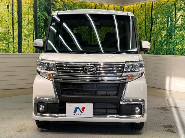 タント カスタムＸ　トップエディションＳＡＩＩＩ　電動スライド　ナビ　バックカメラ　スマートアシスト　禁煙車　ハーフレザーシート　シートヒーター　コーナーセンサー　スマートキー　ＬＥＤヘッド　ＥＴＣ　オートマチックハイビーム　車線逸脱警報（14枚目）