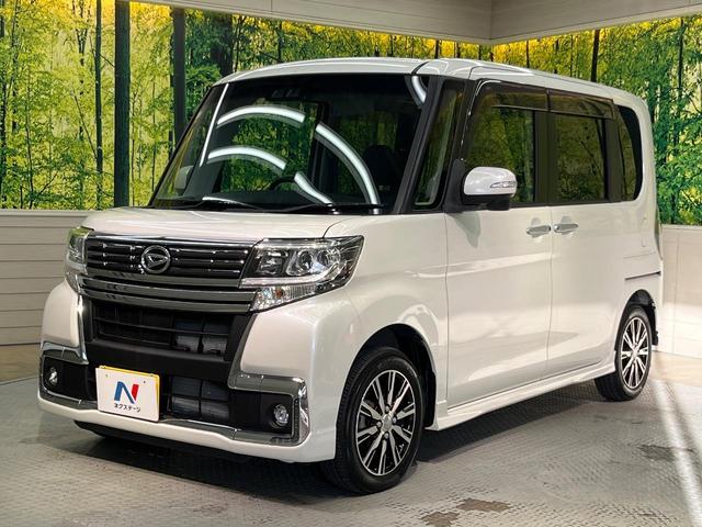 タント カスタムＸ　トップエディションＳＡＩＩＩ　電動スライド　ナビ　バックカメラ　スマートアシスト　禁煙車　ハーフレザーシート　シートヒーター　コーナーセンサー　スマートキー　ＬＥＤヘッド　ＥＴＣ　オートマチックハイビーム　車線逸脱警報（24枚目）