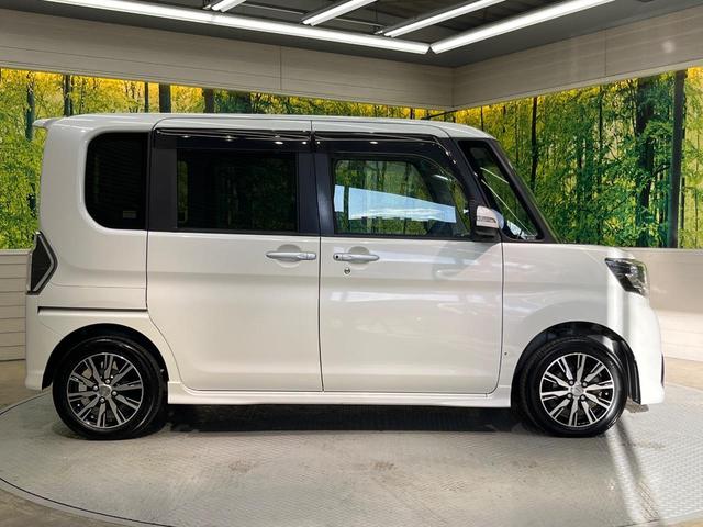タント カスタムＸ　トップエディションＳＡＩＩＩ　電動スライド　ナビ　バックカメラ　スマートアシスト　禁煙車　ハーフレザーシート　シートヒーター　コーナーセンサー　スマートキー　ＬＥＤヘッド　ＥＴＣ　オートマチックハイビーム　車線逸脱警報（28枚目）