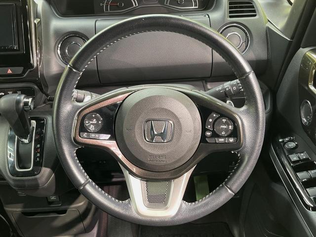 Ｎ－ＢＯＸカスタム Ｇ・Ｌターボホンダセンシング　両側電動ドア　後席モニター　ＳＤナビ　バックカメラ　衝突被害軽減システム　レーダークルーズ　禁煙車　ハーフレザーシート　ドラレコ　コーナーセンサー　スマートキー　ＬＥＤヘッド　ビルトインＥＴＣ（11枚目）