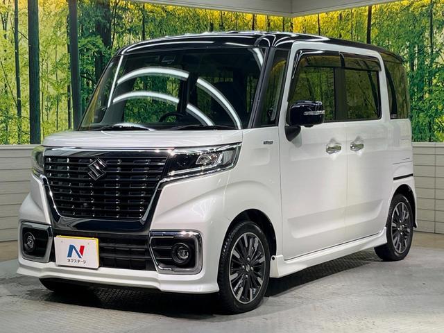 スペーシアカスタム ハイブリッドＸＳターボ　両側電動ドア　純正ＳＤナビ　全周囲カメラ　衝突被害軽減システム　禁煙車　ハーフレザーシート　シートヒーター　コーナーセンサー　スマートキー　ＬＥＤヘッド　ビルトインＥＴＣ　クルコン　盗難防止装置（24枚目）