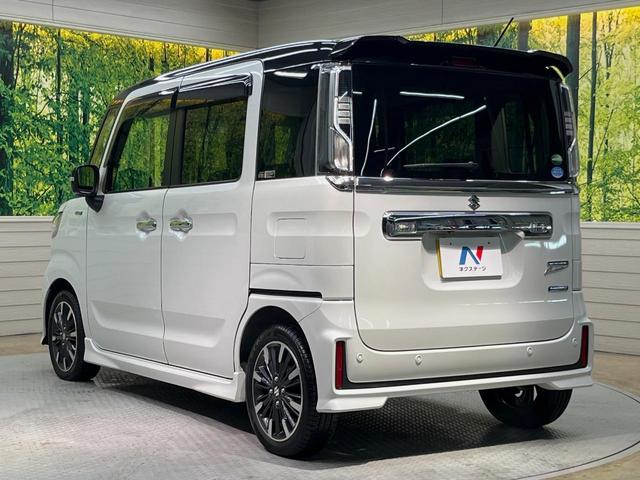 スペーシアカスタム ハイブリッドＸＳターボ　両側電動ドア　純正ＳＤナビ　全周囲カメラ　衝突被害軽減システム　禁煙車　ハーフレザーシート　シートヒーター　コーナーセンサー　スマートキー　ＬＥＤヘッド　ビルトインＥＴＣ　クルコン　盗難防止装置（27枚目）