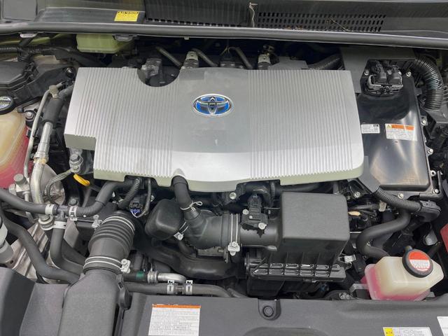 プリウス Sツーリングセレクション 9型ナビ バックカメラ 100V電源 衝突被害軽減システム レーダークルーズ ハーフレザーシート ドラレコ スマートキー LEDヘッド ビルトインETC 純正17インチアルミ オートハイビーム(18枚目)