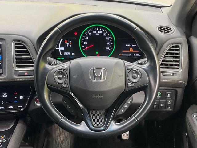 ヴェゼル ハイブリッドRS・ホンダセンシング 純正SDナビ バックカメラ 衝突被害軽減システム 禁煙車 ハーフレザーシート スマートキー LEDヘッド ビルトインETC 純正18インチアルミ 車線逸脱警報 オートライト デュアルエアコン(11枚目)