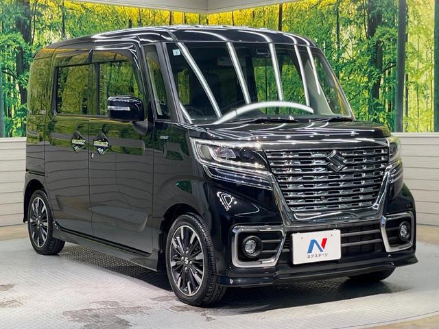 スペーシアカスタム ハイブリッドＸＳ　両側電動ドア　純正ＳＤナビ　全周囲カメラ　衝突被害軽減システム　禁煙車　ハーフレザーシート　シートヒーター　コーナーセンサー　スマートキー　ＬＥＤヘッド　車線逸脱警報　オートライト　オートエアコン（16枚目）