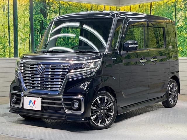 スペーシアカスタム ハイブリッドＸＳ　両側電動ドア　純正ＳＤナビ　全周囲カメラ　衝突被害軽減システム　禁煙車　ハーフレザーシート　シートヒーター　コーナーセンサー　スマートキー　ＬＥＤヘッド　車線逸脱警報　オートライト　オートエアコン（21枚目）