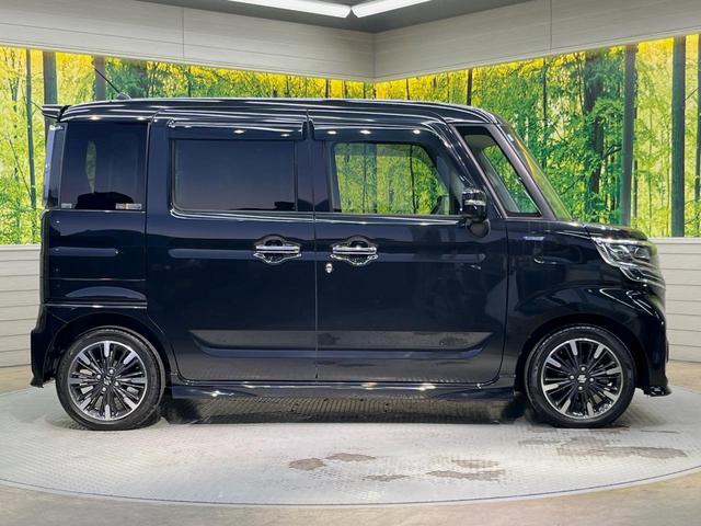 スペーシアカスタム ハイブリッドＸＳ　両側電動ドア　純正ＳＤナビ　全周囲カメラ　衝突被害軽減システム　禁煙車　ハーフレザーシート　シートヒーター　コーナーセンサー　スマートキー　ＬＥＤヘッド　車線逸脱警報　オートライト　オートエアコン（23枚目）