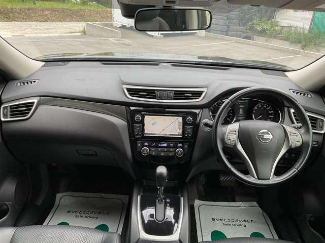 エクストレイル ２０ＸエクストリーマーＸエマージェンシーブレーキＰ　自社　ローン　自社分割　信用回復　純正ナビ　フルセグＴＶ　Ｂｌｕｅｔｏｏｔｈ　サンルーフ　パワーバックドア　衝突軽減ブレーキ　車線逸脱警報　クリアランスソナー　ルーフレール　シートヒーター　ＬＥＤヘッ（3枚目）