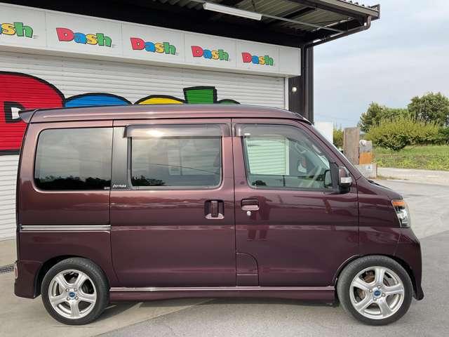 アトレーワゴン カスタムターボＲＳ　自社　ローン　信用回復ローン　純正オーディオ・ＥＴＣ・キーレスキー・社外アルミホイール・ＨＩＤヘッドライト・左側電動スライドドア・ワンオーナー・セキュリティアラーム・社外足廻り・フォグランプ（5枚目）