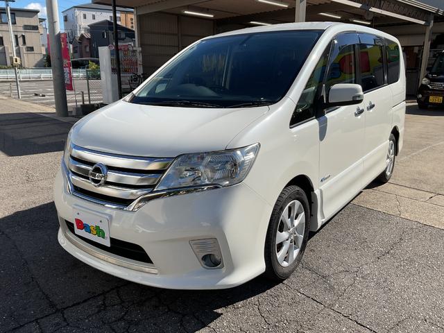 セレナ ハイウェイスター　Ｓ－ハイブリッド　純正メモリーナビ・ＴＶ・ＤＶＤ・バックカメラ・ＥＴＣ・純正アルミホイール・両側電動スライドドア・アイドリングストップ・オートライト・フォグランプ・プッシュスタート・ドアバイザー（5枚目）