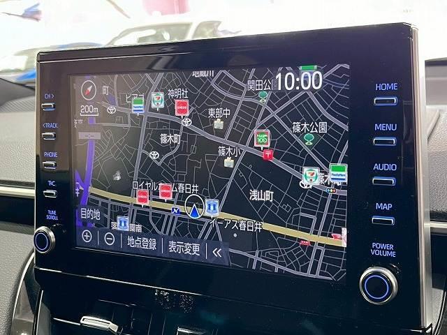 カローラクロス ハイブリッド　Ｚ　パノラマルーフ／１０．５インチナビ／全周囲／ブラインドスポット／シートヒーター／レーダークルーズ／ＣＤ／ＤＶＤ／Ｂｌｕｅｔｏｏｔｈ接続／パワーシート／１８インチアルミ／衝突軽減／レーンアシスト／ＥＴＣ（3枚目）