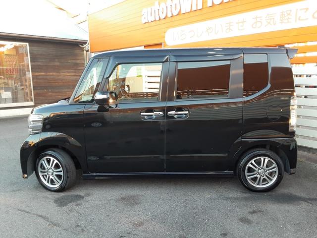 N-BOXカスタム G SSパッケージ 衝突軽減ブレーキ 両側電動スライドドア 純正メモリーナビ ワンセグ BLUETOOTH対応 バックカメラ CD DVD再生 オートライト ディスチャージ ウィンカーミラー アルミ スマートキー(45枚目)