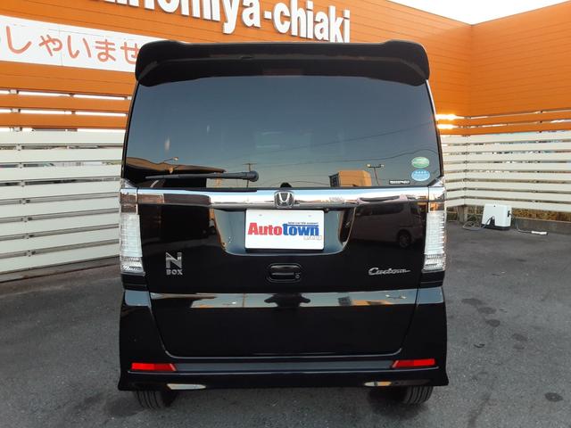 N-BOXカスタム G SSパッケージ 衝突軽減ブレーキ 両側電動スライドドア 純正メモリーナビ ワンセグ BLUETOOTH対応 バックカメラ CD DVD再生 オートライト ディスチャージ ウィンカーミラー アルミ スマートキー(50枚目)