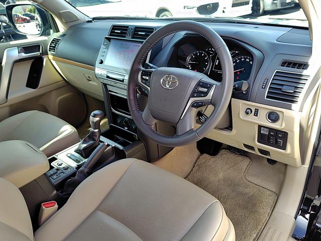 ランドクルーザープラド ＴＸ　Ｌパッケージ　マットブラックエディション　４ＷＤ　ドライブレコーダー　全周囲カメラ　クリアランスソナー　オートクルーズコントロール　レーンアシスト　パワーシート　衝突被害軽減システム　サンルーフ　ナビ　ＴＶ　オートマチックハイビーム（60枚目）