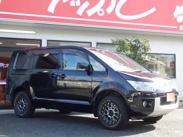 デリカＤ：５ Ｄ　パワーパッケージ　１年保証付／４ＷＤ／軽油／両側電動スライドドア／ＭＫＷ１６インチアルミ／ＢＦグッドリッチＡＴタイヤ／アルパイン後席モニタ／純正ナビ／地デジＴＶ／バックカメラ／ＥＴＣ／シートヒーター／オートクルーズ／（14枚目）