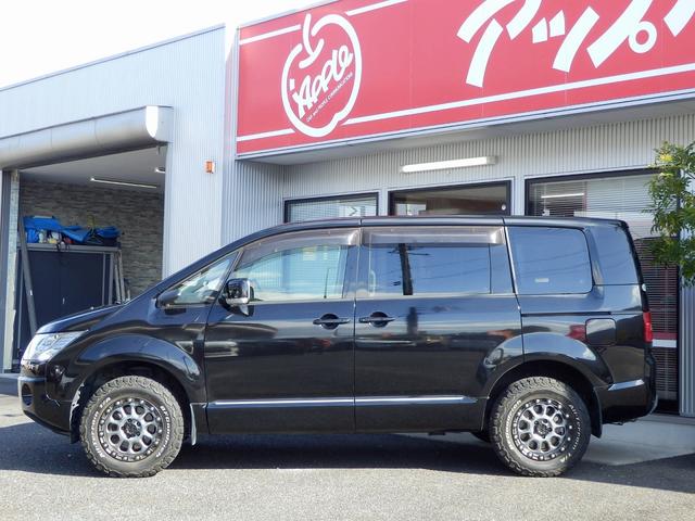 デリカＤ：５ Ｄ　パワーパッケージ　１年保証付／４ＷＤ／軽油／両側電動スライドドア／ＭＫＷ１６インチアルミ／ＢＦグッドリッチＡＴタイヤ／アルパイン後席モニタ／純正ナビ／地デジＴＶ／バックカメラ／ＥＴＣ／シートヒーター／オートクルーズ／（17枚目）