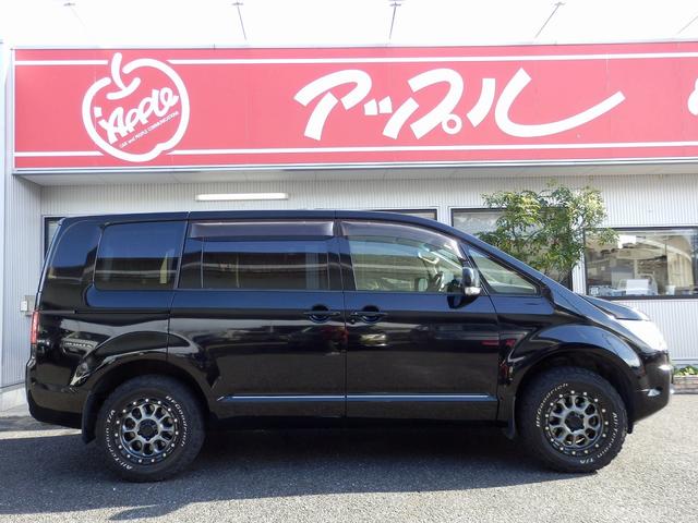 デリカＤ：５ Ｄ　パワーパッケージ　１年保証付／４ＷＤ／軽油／両側電動スライドドア／ＭＫＷ１６インチアルミ／ＢＦグッドリッチＡＴタイヤ／アルパイン後席モニタ／純正ナビ／地デジＴＶ／バックカメラ／ＥＴＣ／シートヒーター／オートクルーズ／（19枚目）