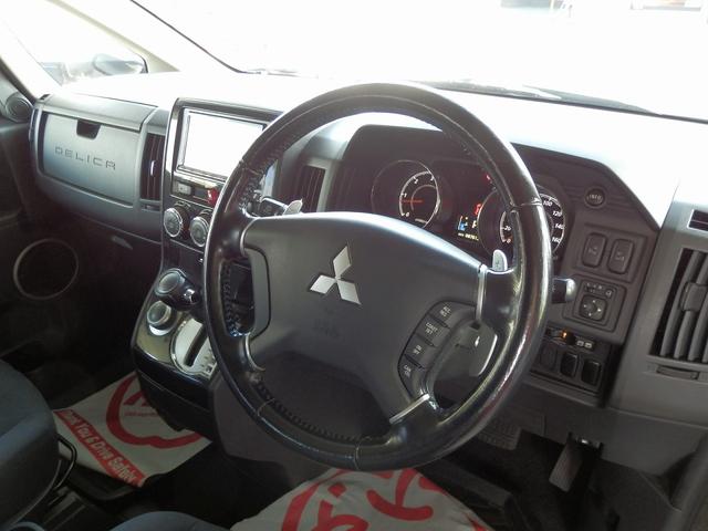 デリカＤ：５ Ｄ　パワーパッケージ　１年保証付／４ＷＤ／軽油／両側電動スライドドア／ＭＫＷ１６インチアルミ／ＢＦグッドリッチＡＴタイヤ／アルパイン後席モニタ／純正ナビ／地デジＴＶ／バックカメラ／ＥＴＣ／シートヒーター／オートクルーズ／（41枚目）