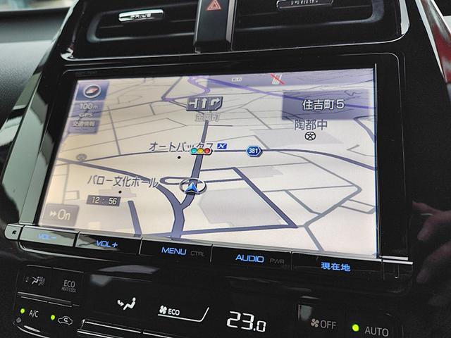 プリウス Sセーフティプラス 4WD ドライブレコーダー ETC クリアランスソナー オートクルーズコントロール パークアシスト 衝突被害軽減システム バックカメラ ナビ TV アルミホイール オートマチックハイビーム(5枚目)