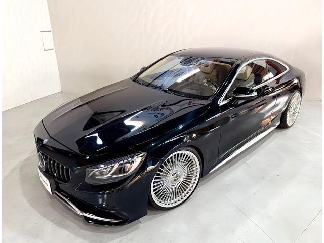 Sクラス S63 AMG 4マチック クーペ エメラルドグリーン 22インチAW ローダウン パナメリカーナグリル アップルカープレイ デジタルインナーミラー パノラマルーフ(3枚目)