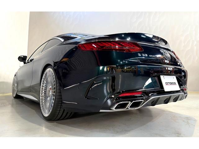 Sクラス S63 AMG 4マチック クーペ エメラルドグリーン 22インチAW ローダウン パナメリカーナグリル アップルカープレイ デジタルインナーミラー パノラマルーフ(15枚目)