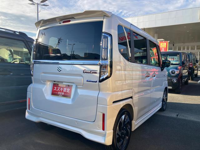 スペーシアカスタム ＨＹＢＲＩＤ　ＸＳターボ　デュアルセンサーブレーキサポートＩＩ　全方位モニター付メモリーナビゲーション　スズキコネクト対応通信機装着（45枚目）