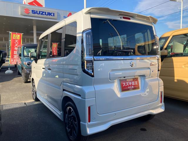 スペーシアカスタム ＨＹＢＲＩＤ　ＸＳターボ　デュアルセンサーブレーキサポートＩＩ　全方位モニター付メモリーナビゲーション　スズキコネクト対応通信機装着（46枚目）