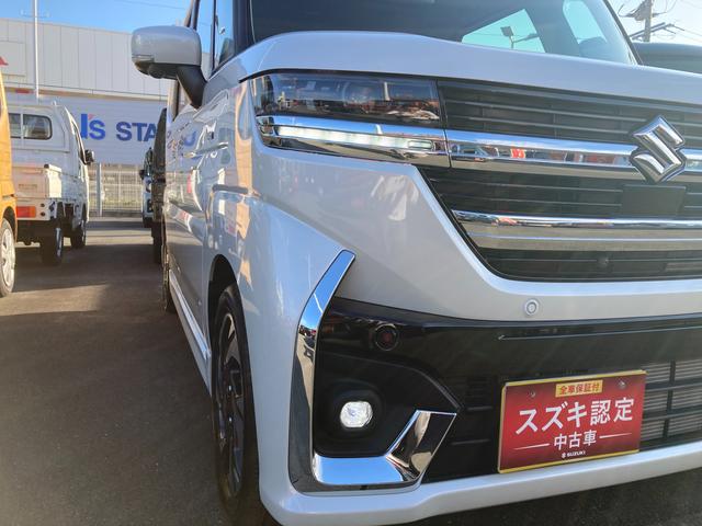 スペーシアカスタム ＨＹＢＲＩＤ　ＸＳターボ　デュアルセンサーブレーキサポートＩＩ　全方位モニター付メモリーナビゲーション　スズキコネクト対応通信機装着（51枚目）