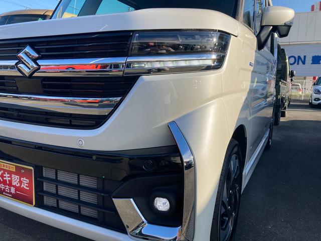 スペーシアカスタム ＨＹＢＲＩＤ　ＸＳターボ　デュアルセンサーブレーキサポートＩＩ　全方位モニター付メモリーナビゲーション　スズキコネクト対応通信機装着（52枚目）