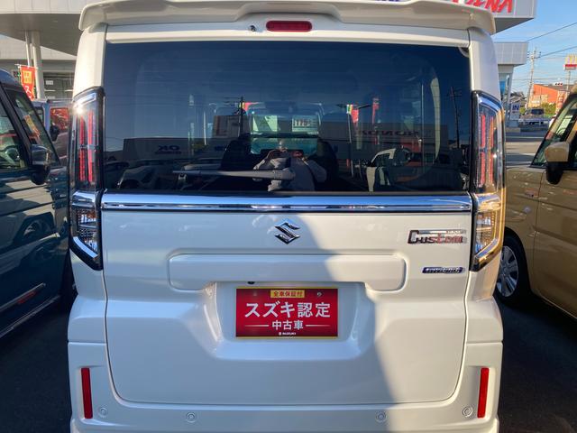 スペーシアカスタム ＨＹＢＲＩＤ　ＸＳターボ　デュアルセンサーブレーキサポートＩＩ　全方位モニター付メモリーナビゲーション　スズキコネクト対応通信機装着（53枚目）