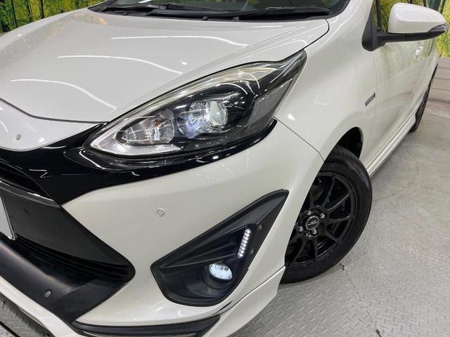 アクア S TRDエアロ 純正9型ナビ 衝突軽減装置 LEDヘッド ETC ドラレコ Bluetooth オートエアコン スマートキー プッシュスタート シートリフター 電動格納ドアミラー(12枚目)