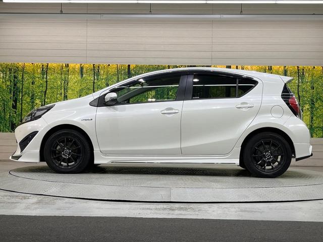 アクア S TRDエアロ 純正9型ナビ 衝突軽減装置 LEDヘッド ETC ドラレコ Bluetooth オートエアコン スマートキー プッシュスタート シートリフター 電動格納ドアミラー(58枚目)