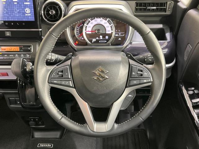 スペーシアカスタム ハイブリッドXSターボ ターボ 純正9型ナビ 全周囲カメラ 衝突被害軽減装置 レーダークルーズ 禁煙車 ハーフレザーシート コーナーセンサー スマートキー LEDヘッド ETC オートハイビーム オートライト 15インチAW(11枚目)