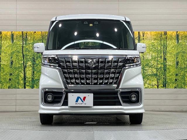 スペーシアカスタム ハイブリッドXSターボ ターボ 純正9型ナビ 全周囲カメラ 衝突被害軽減装置 レーダークルーズ 禁煙車 ハーフレザーシート コーナーセンサー スマートキー LEDヘッド ETC オートハイビーム オートライト 15インチAW(14枚目)