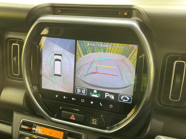 ハスラー Jスタイルターボ メーカー9型ナビ 全周囲カメラ 衝突被害軽減システム レーダークルーズ 禁煙車 ドラレコ コーナーセンサー スマートキー LEDヘッド ルーフレール ビルトインETC オートライト オートエアコン(4枚目)